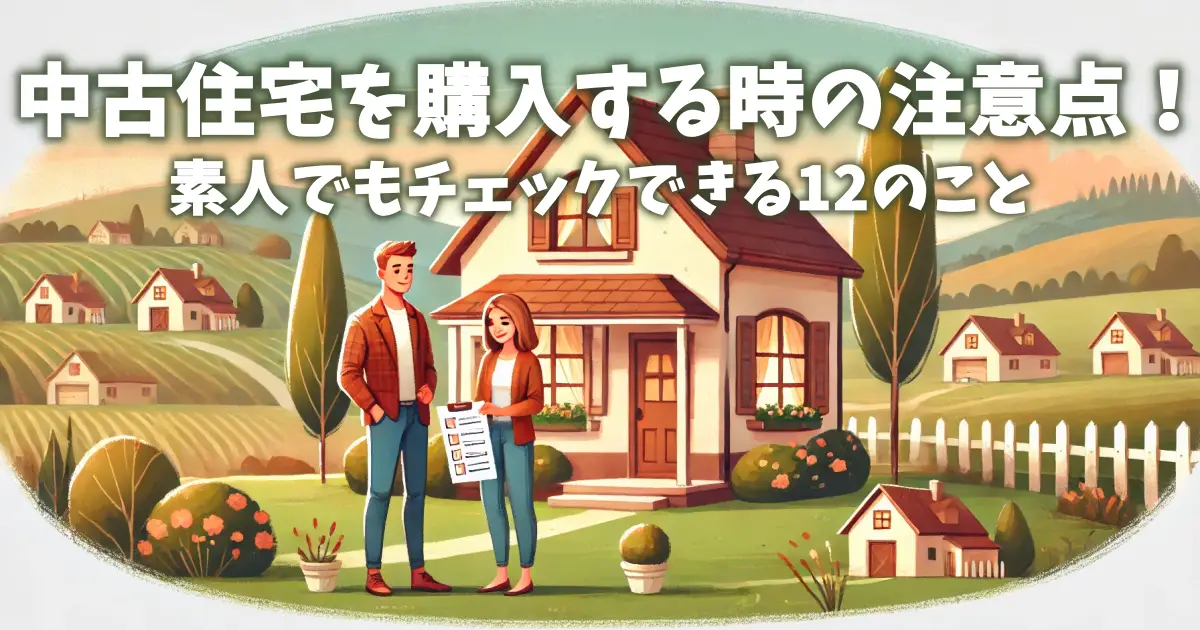 中古住宅を購入する時の注意点！素人でもチェックできる12のこと