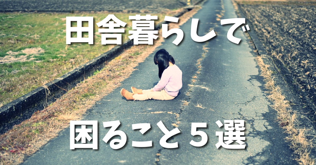 移住して３年経過！田舎暮らしの日常で困ること５選【田舎移住体験談】