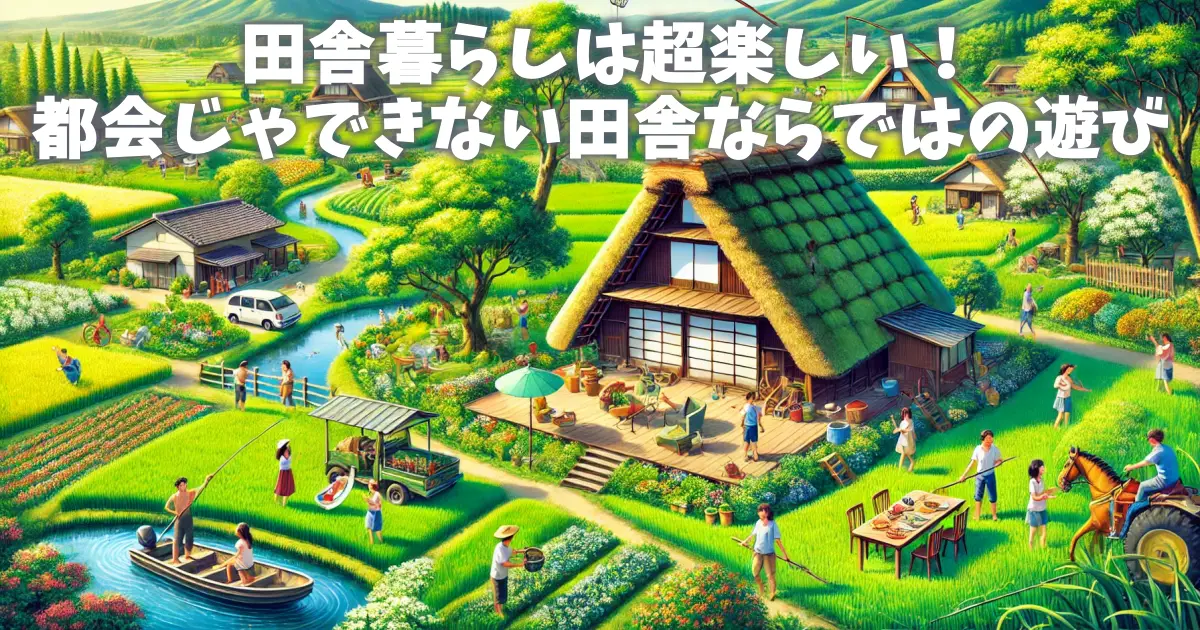田舎暮らしの遊び大全｜人生が変わる45の体験と、理想を叶える始め方ガイド | イナカデミー